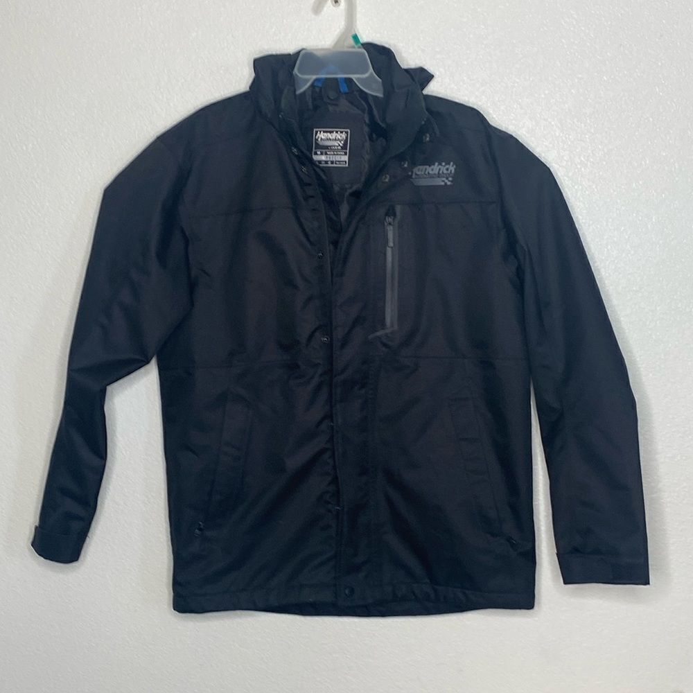 HENDRICK Collection Men’s Fully Lined Black Hooded Jacket Size M
